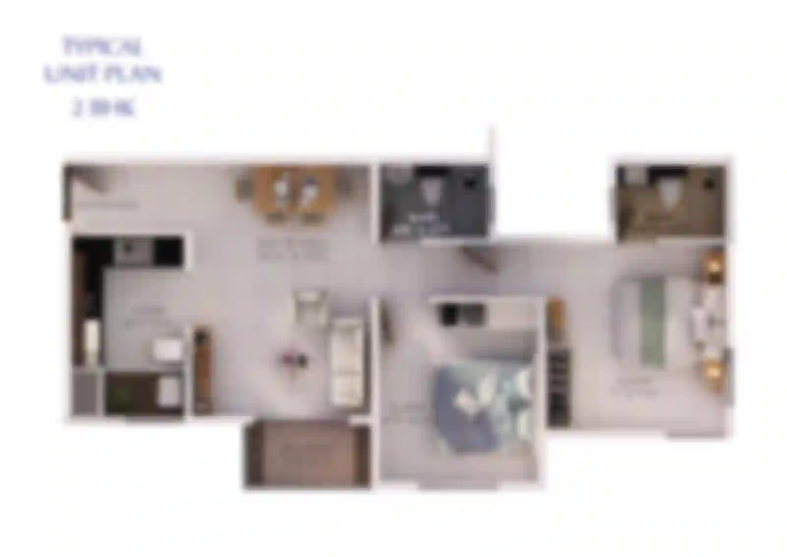 A detailed layout of a section of the property